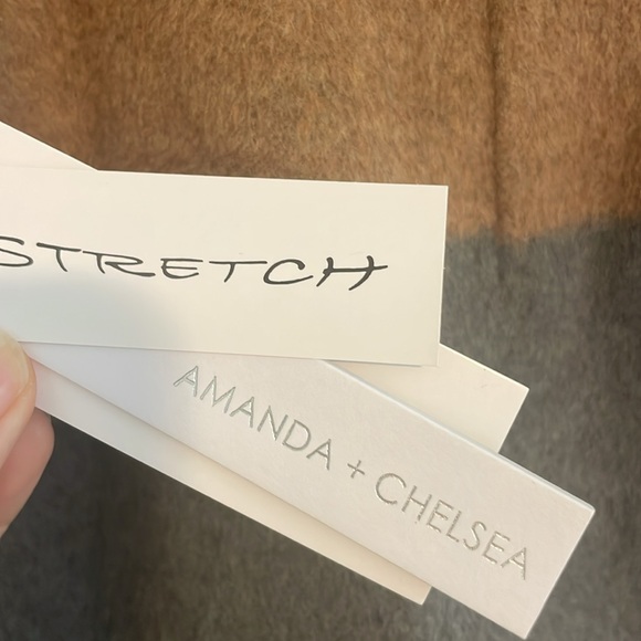 NWT Amanda + Chelsea Colorblock Wool Blend Comfort Waist Stretch Mini Skirt | L - Picture 7 of 12